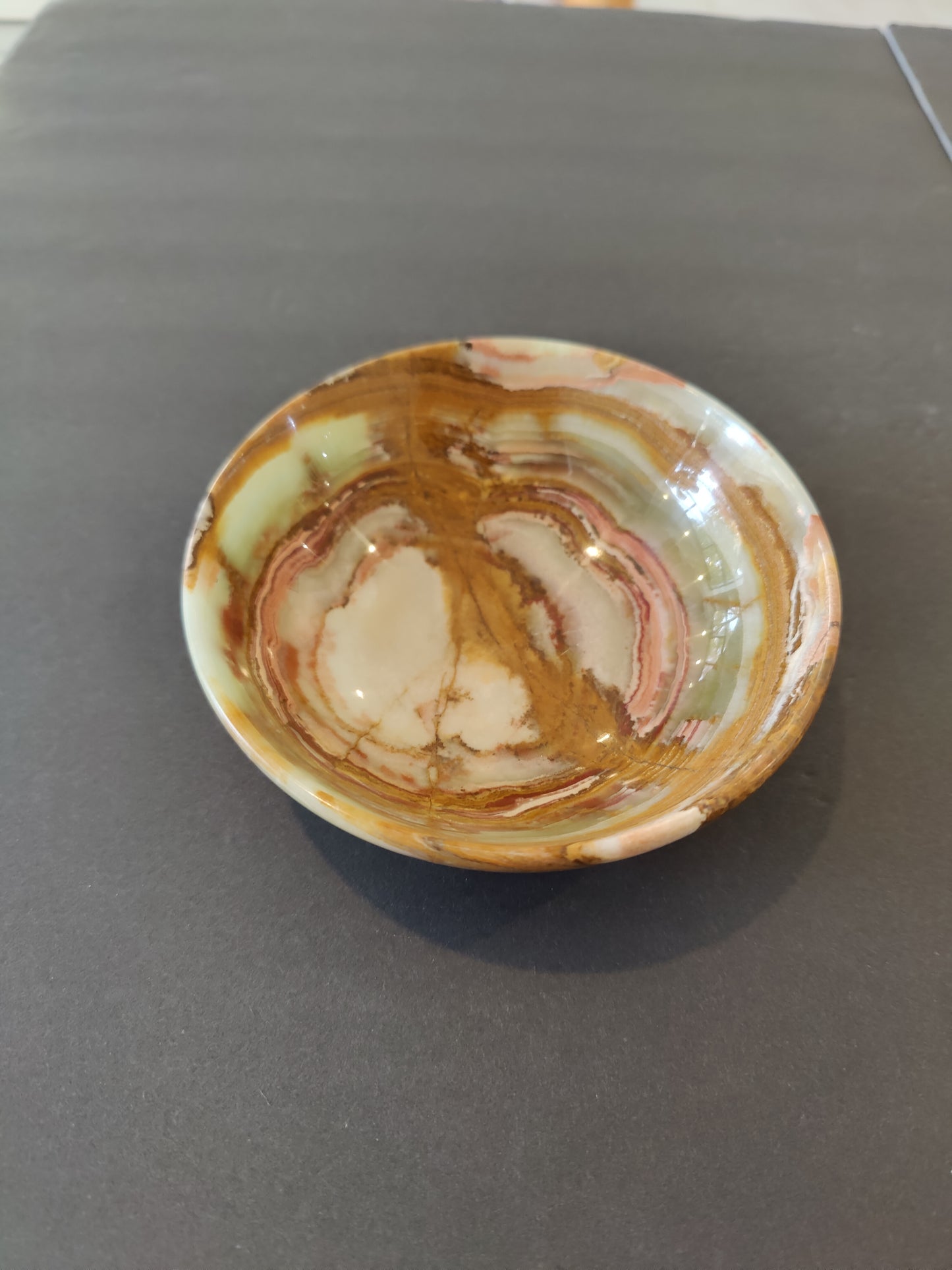 Green Onyx Decorative Bowl 5"