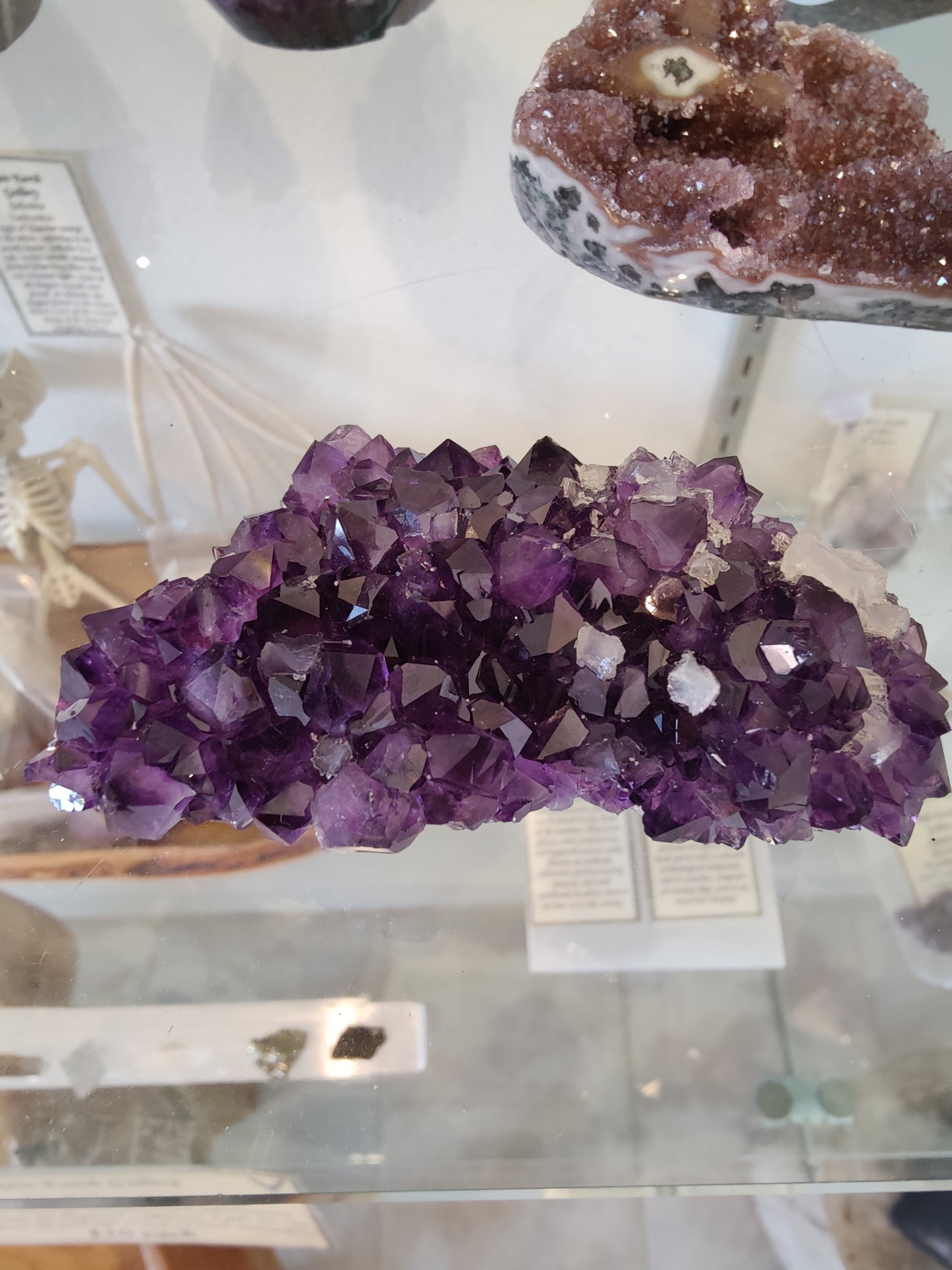 Amethyst Druze with Calcite Inclusions