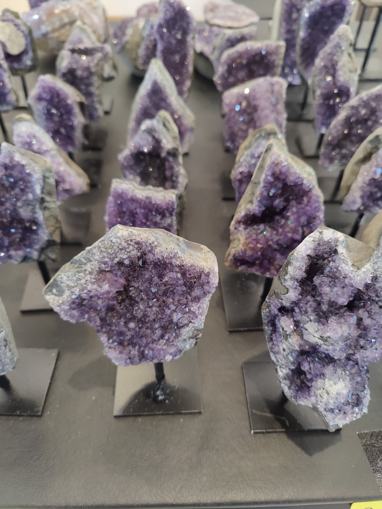 Amethyst Geode on Metal Stand