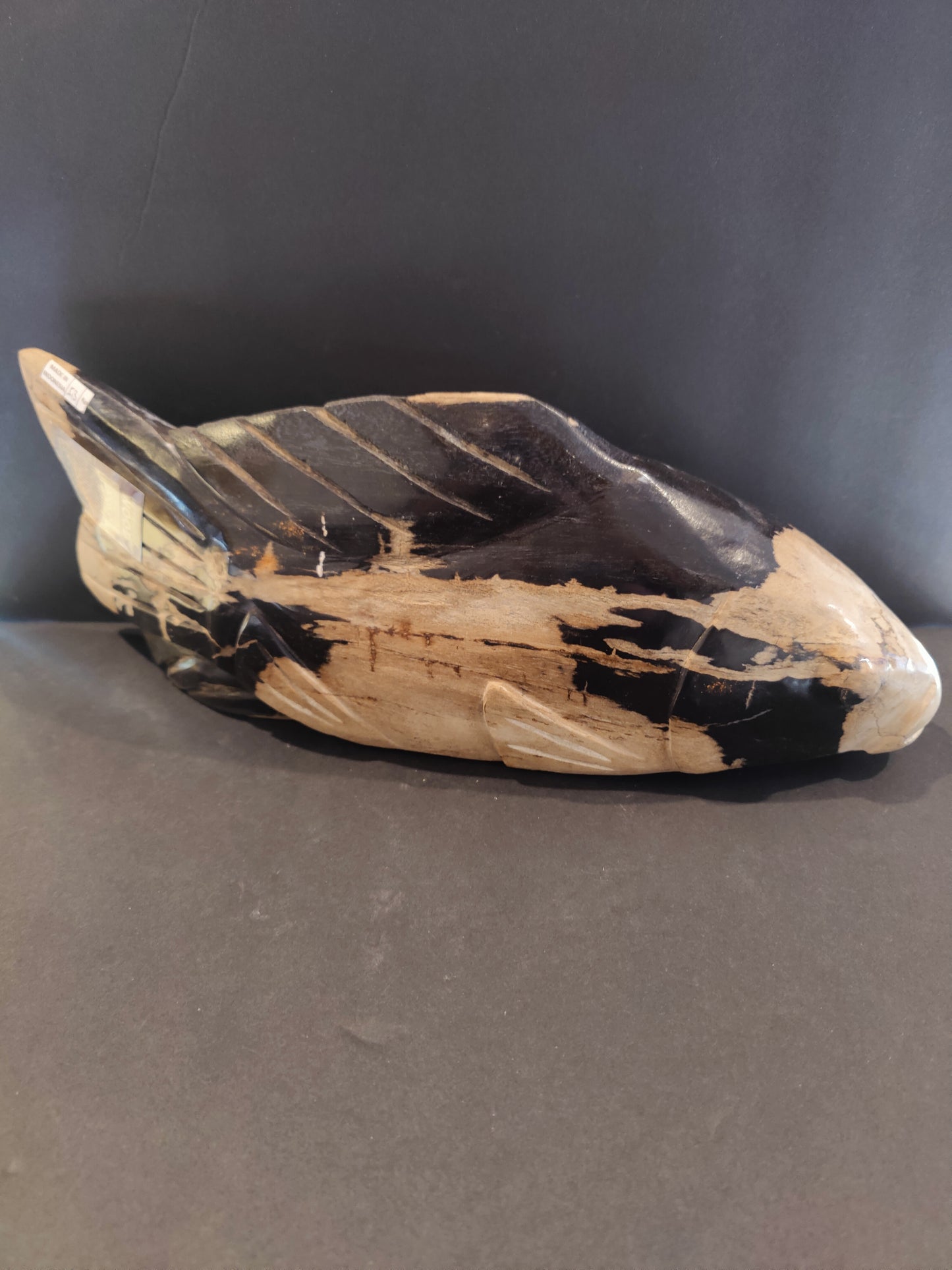 Petrified Wood Fish Sculpture