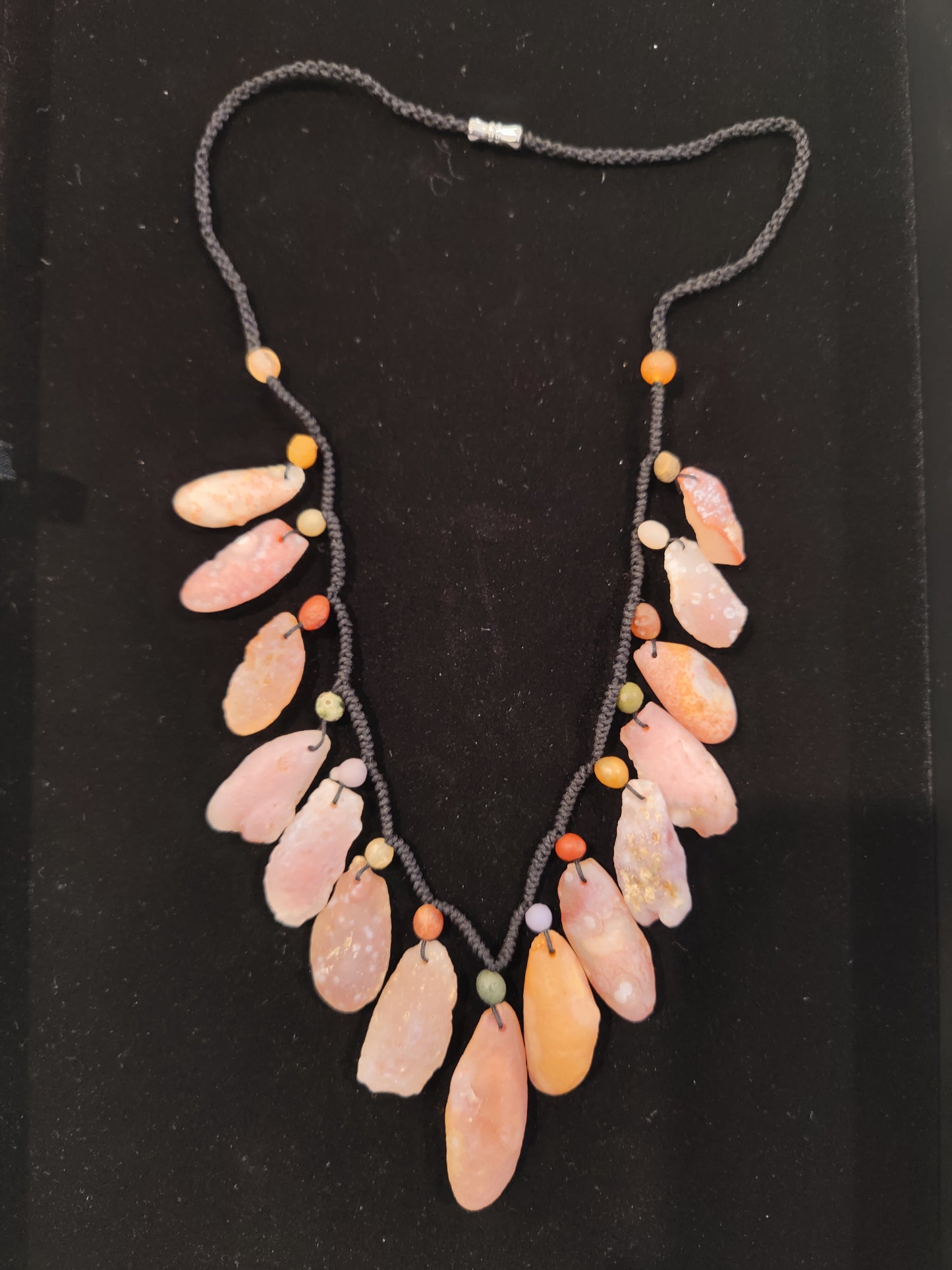 Gobi Desert Candy Agate Cord Necklace