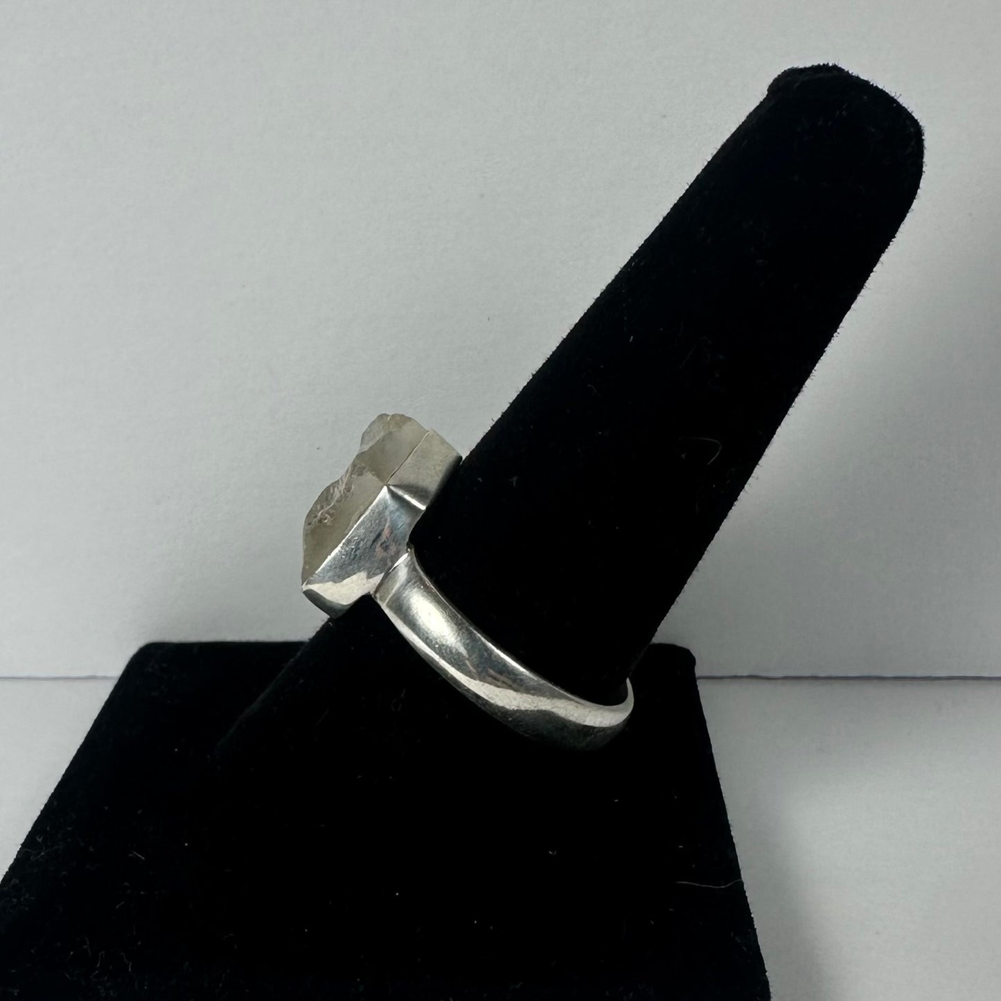 Natural Rough Quartz Ring