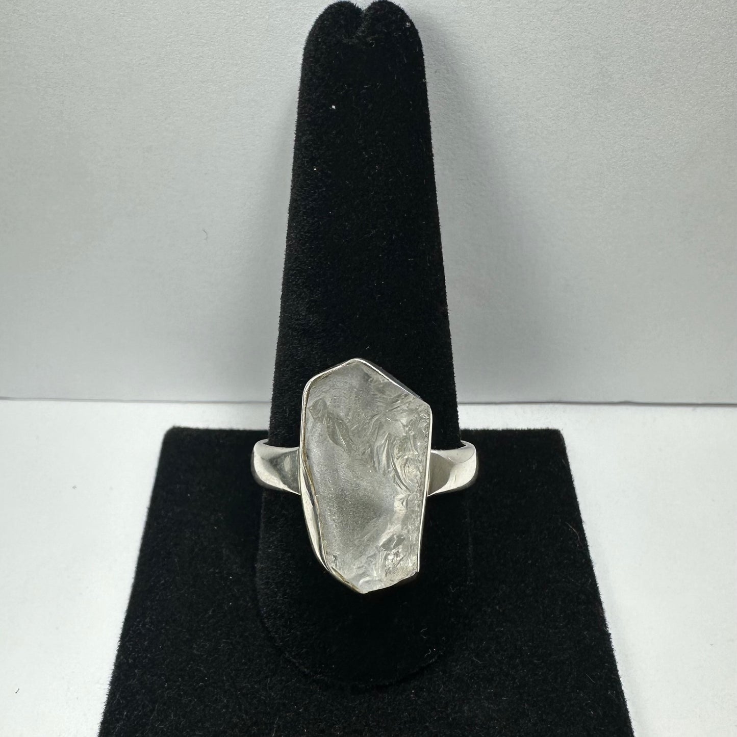 Natural Rough Quartz Ring