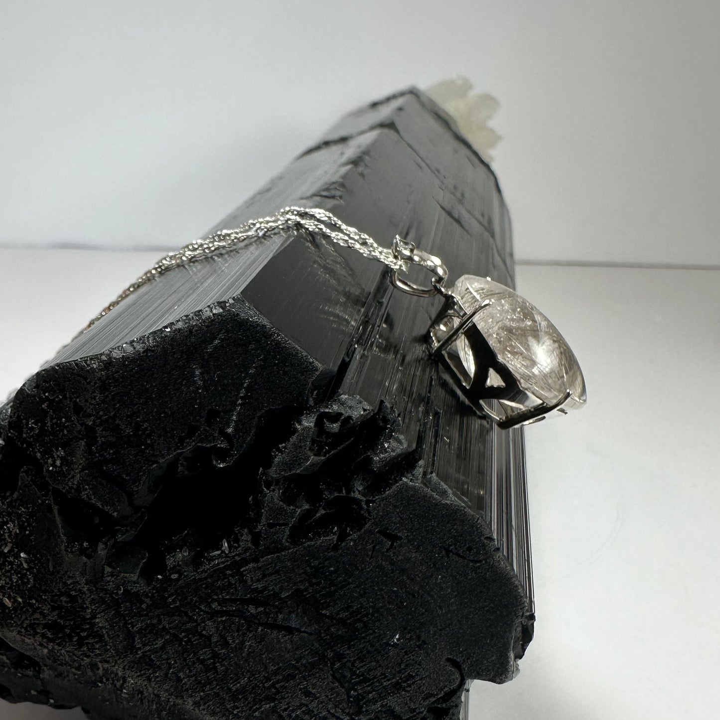 Rutilated Quartz Oval Pendant