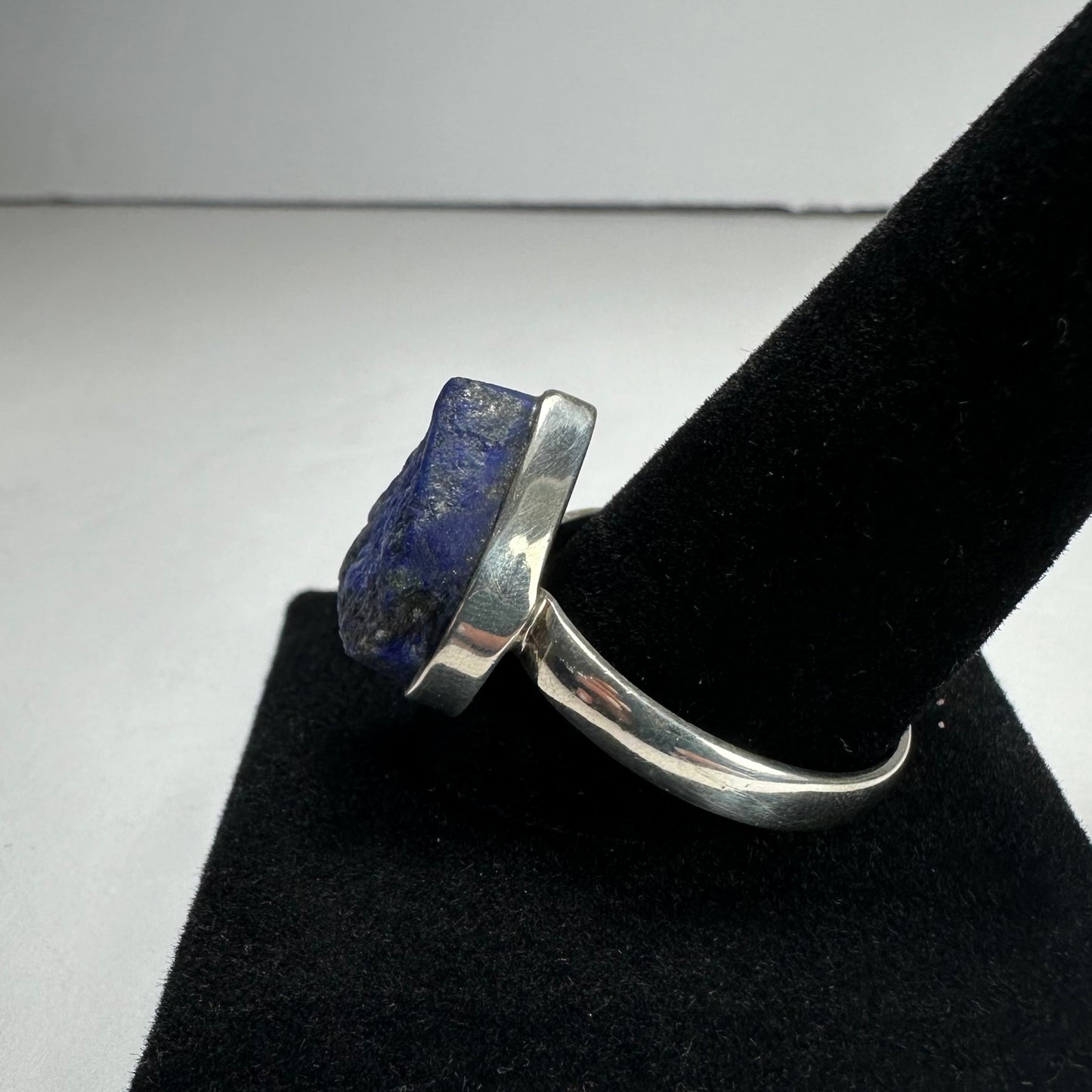 Natural Lapis Lazuli Rough Ring