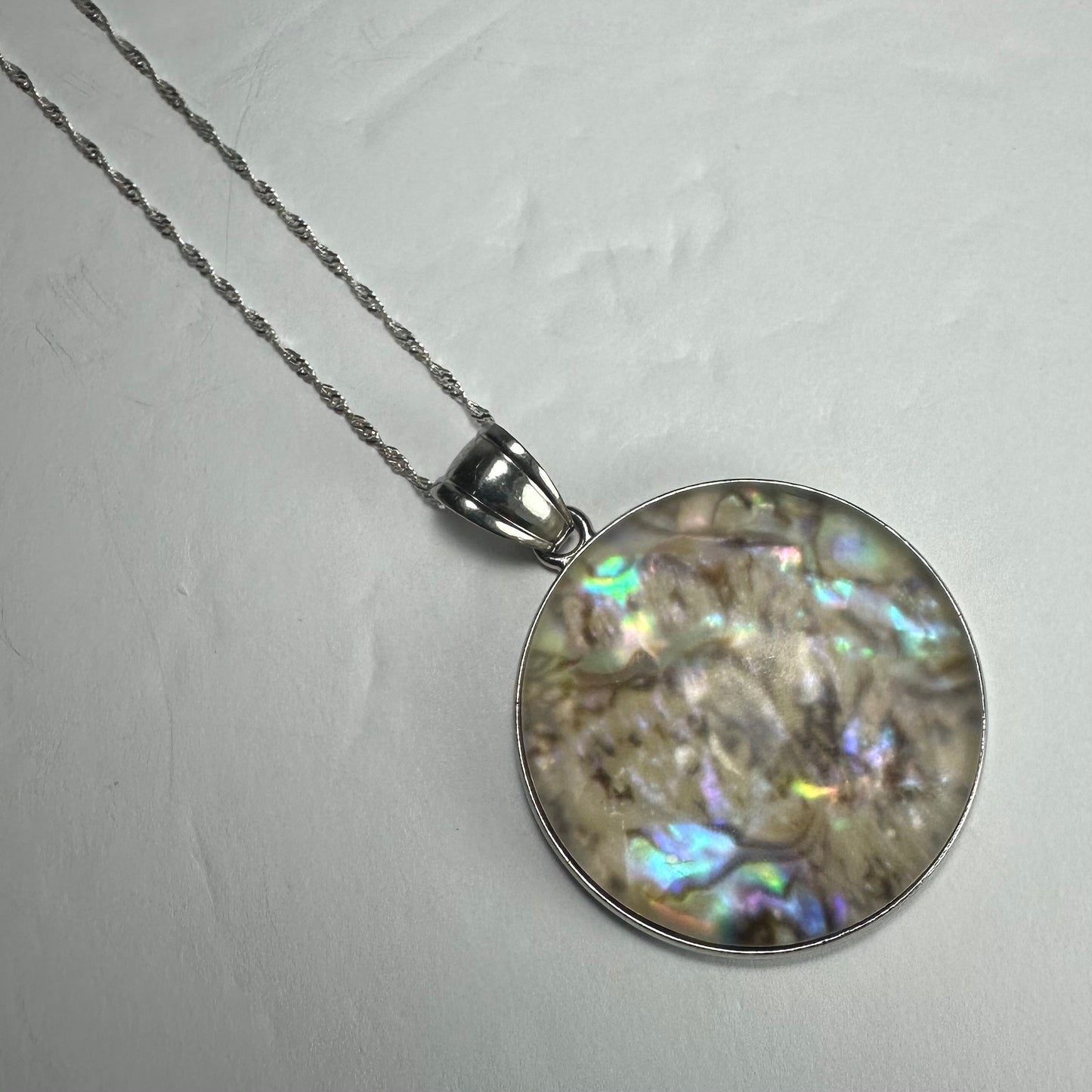 Abalone Pendant in Resin
