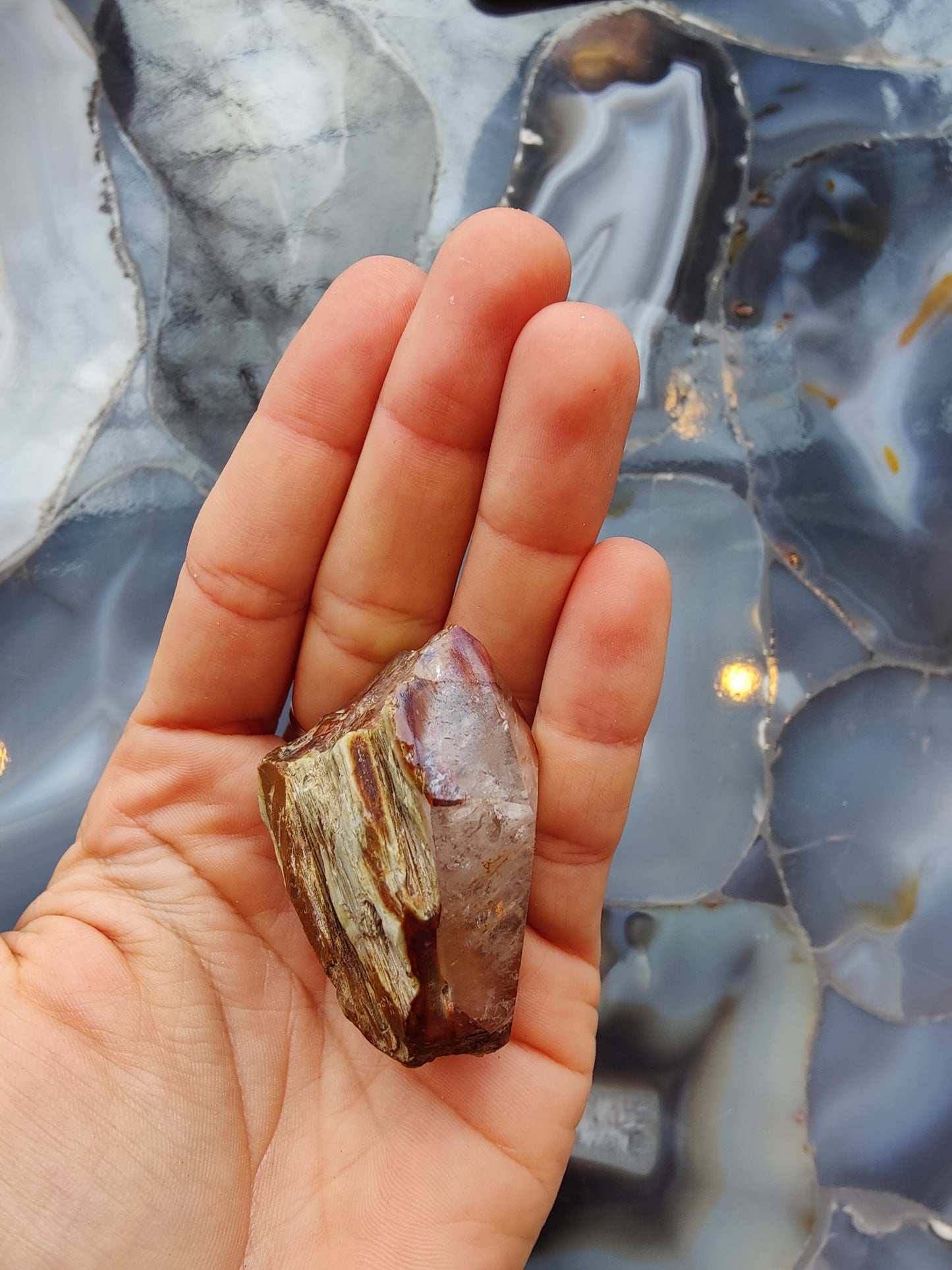 Amphibole "Angel Phantom" Quartz Brazil