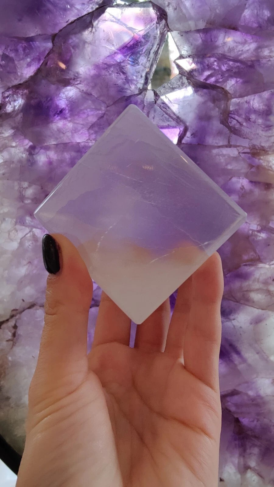 Selenite Standing Cube 5cm