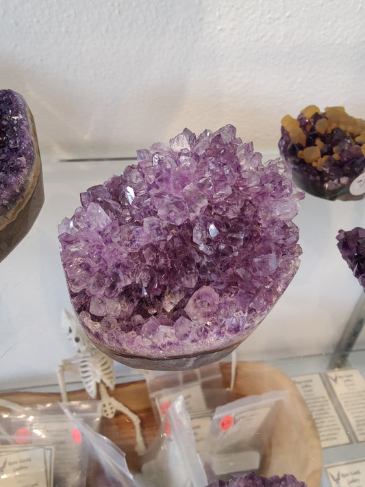 Amethyst "Flower" Formation Geode Sculpture