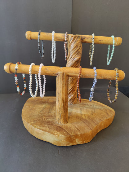 Beaded Stone Bracelet 4mm