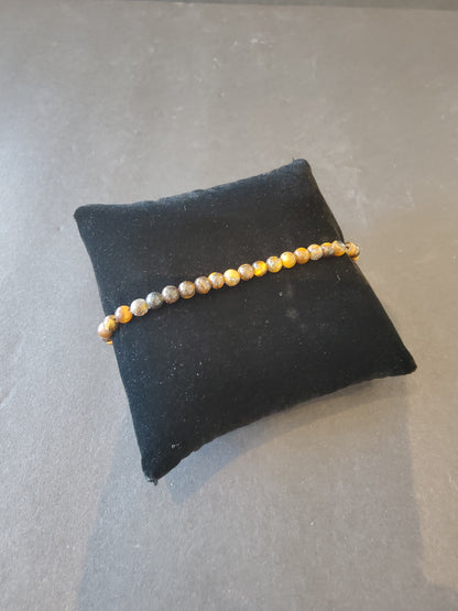 Beaded Stone Bracelet 4mm