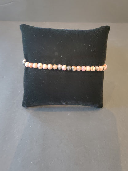 Beaded Stone Bracelet 4mm