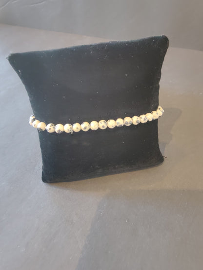 Beaded Stone Bracelet 4mm