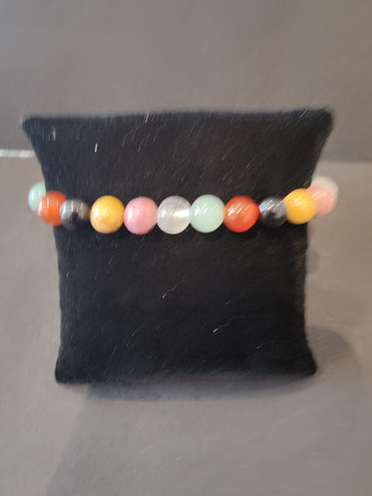 Beaded Stone Bracelet 8mm