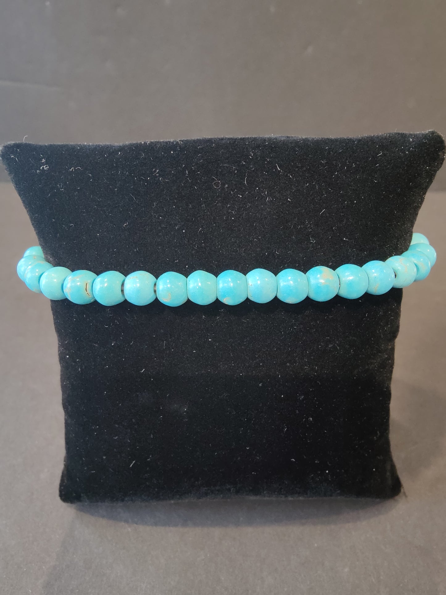 Beaded Stone Bracelet 6mm