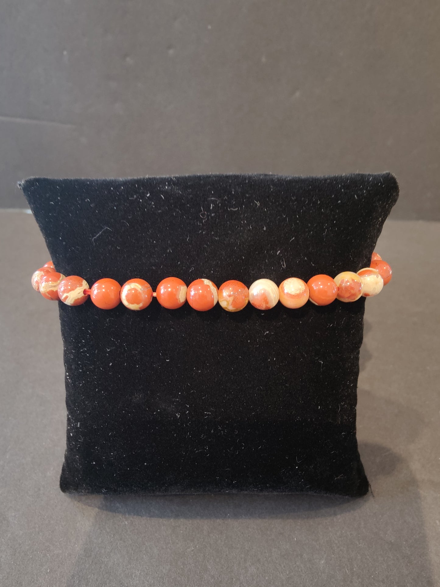 Beaded Stone Bracelet 6mm