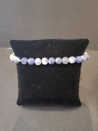 Beaded Stone Bracelet 6mm