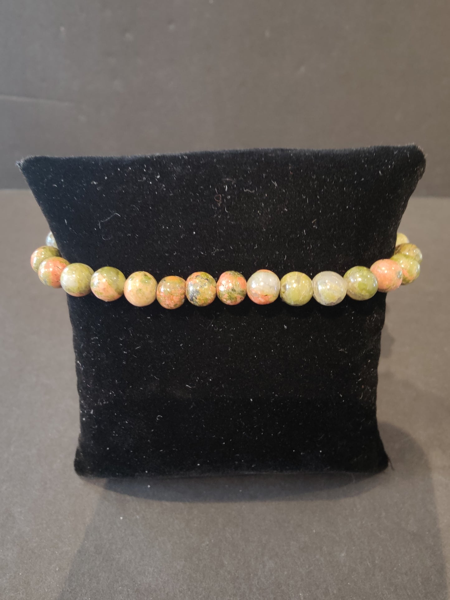 Beaded Stone Bracelet 6mm