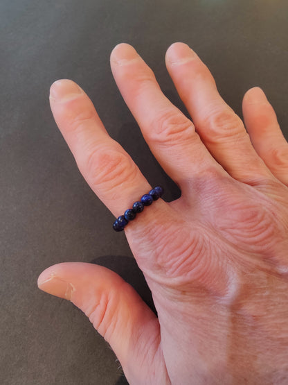 Beaded 4mm Stone Ring