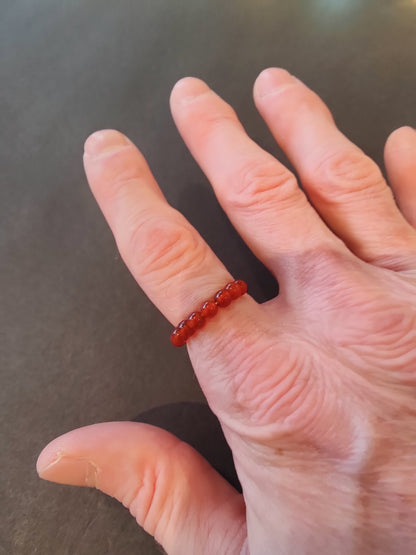 Beaded 4mm Stone Ring