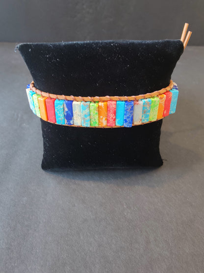 Chakra 7 Colors Stone Beaded Bracelet