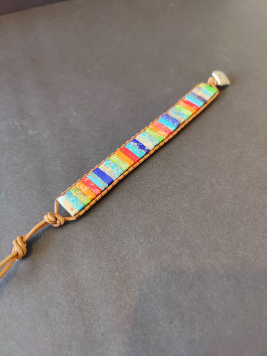 Chakra 7 Colors Stone Beaded Bracelet