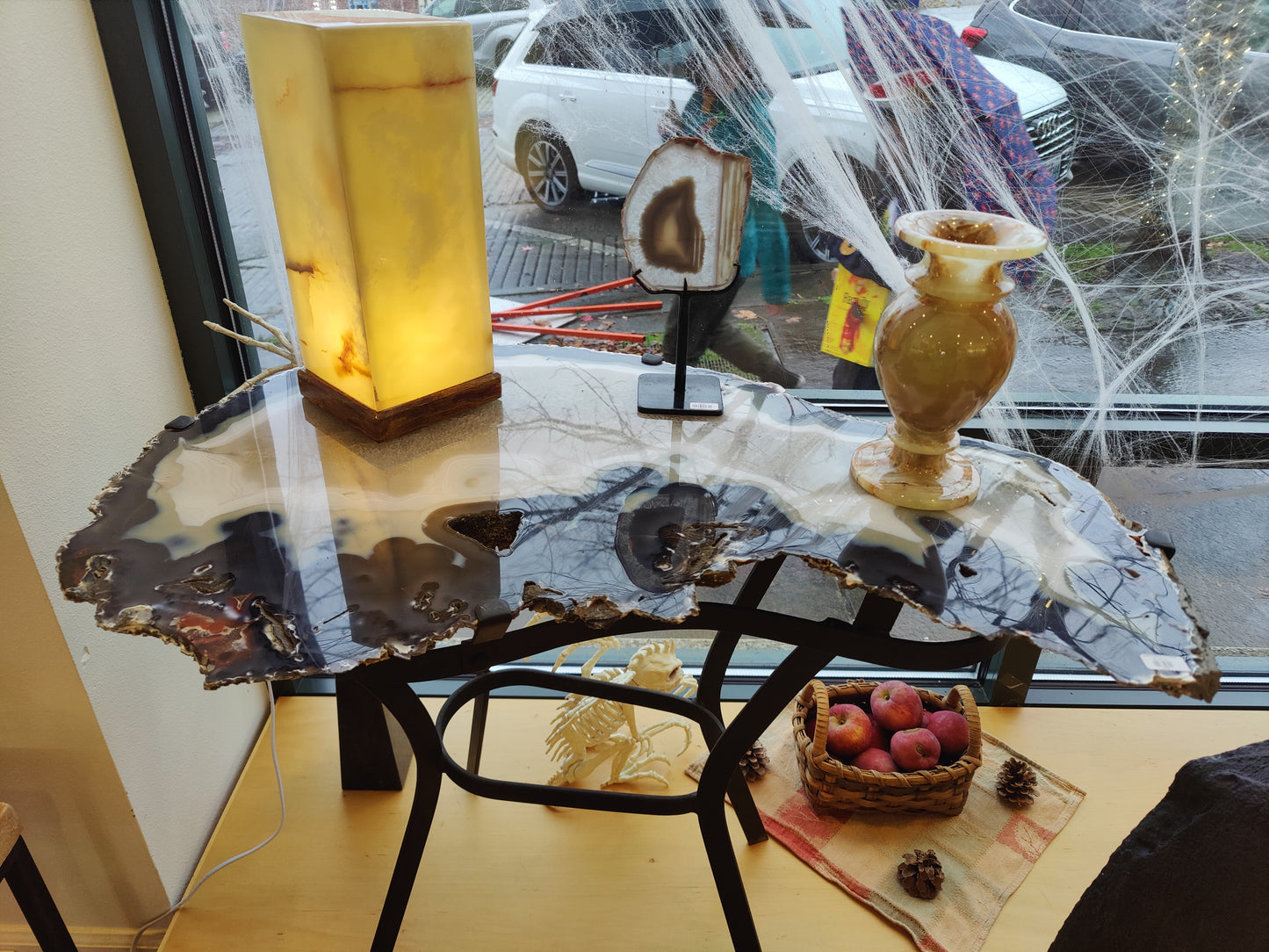 Agate Slab End Table