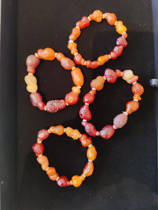 Gobi Desert Agate Beaded Bracelet, Gobi Desert, China