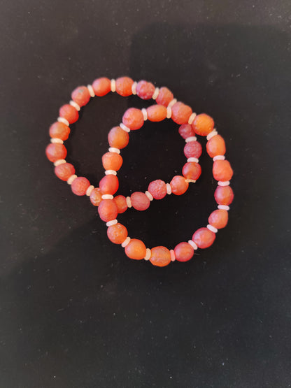 Gobi Desert Agate Beaded Bracelet, Gobi Desert, China