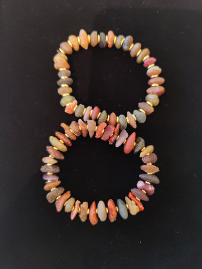 Gobi Desert Agate Beaded Bracelet, Gobi Desert, China