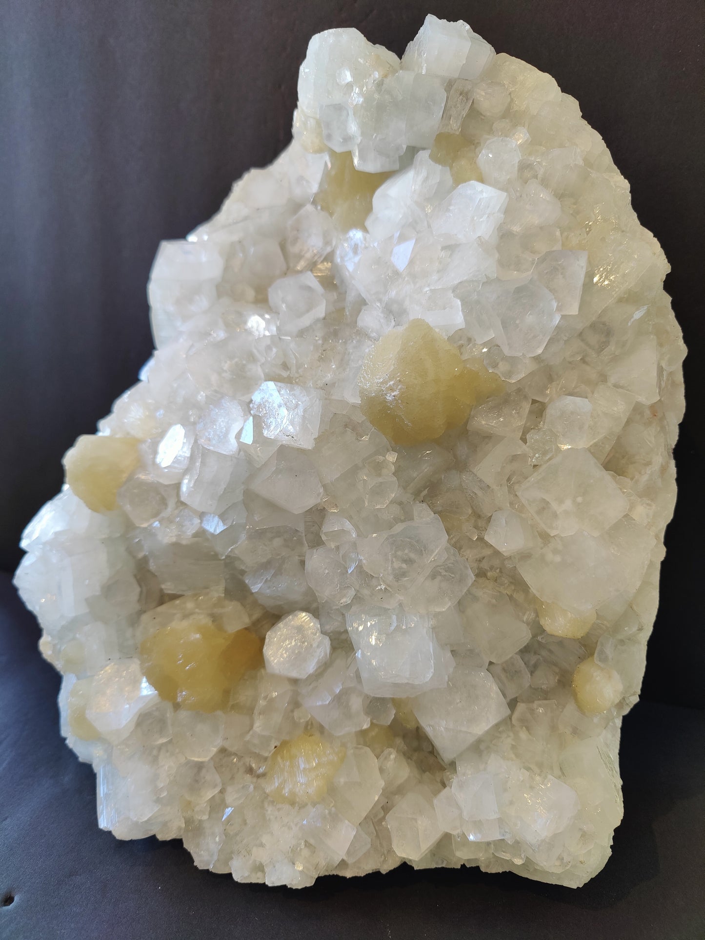 Clear Apophyllite with Stilbite Cabinet Specimen 10.8Kg