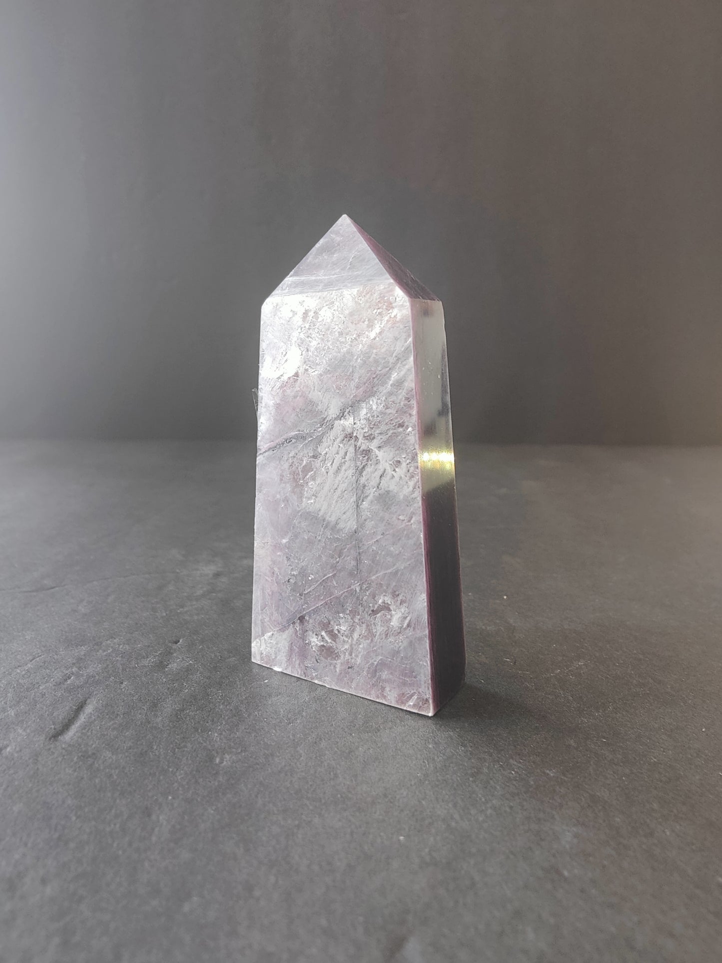 Lepidolite Tower & Heart Sculptures
