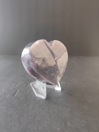 Lepidolite Tower & Heart Sculptures