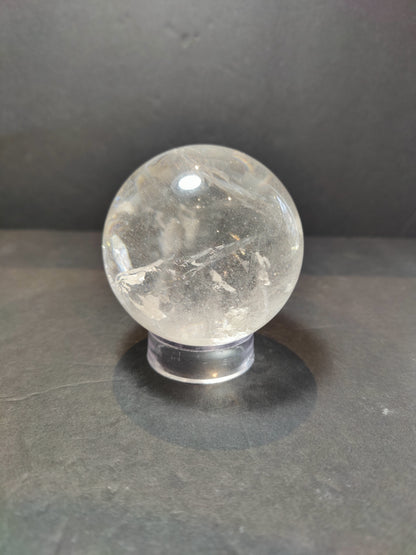 Clear Quartz Polished Sphere Sculpture (Extra Quality)