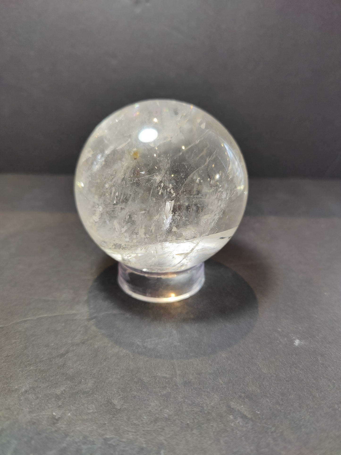 Clear Quartz Polished Sphere Sculpture (Extra Quality)