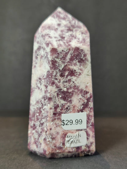 lepidolite Polished Obelisk Tower Sculpture