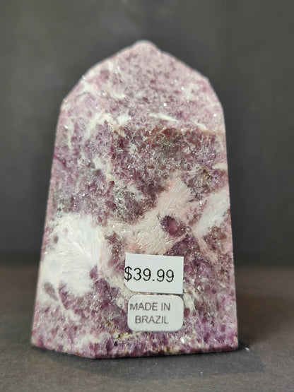 lepidolite Polished Obelisk Tower Sculpture