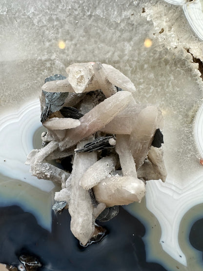 Dogtooth Calcite Cluster with Mica