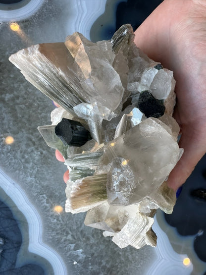 Blue Indicolite Tourmaline on Matrix from Nuristan, Afghanistan
