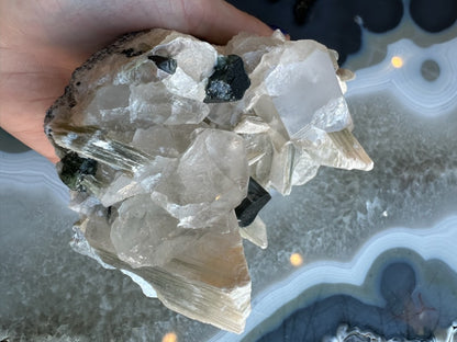 Blue Indicolite Tourmaline on Matrix from Nuristan, Afghanistan