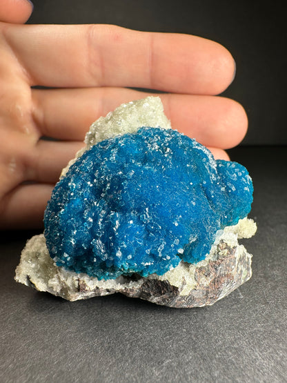 Cavansite with Stilbite on Matrix from Pune, Maharashtra, India
