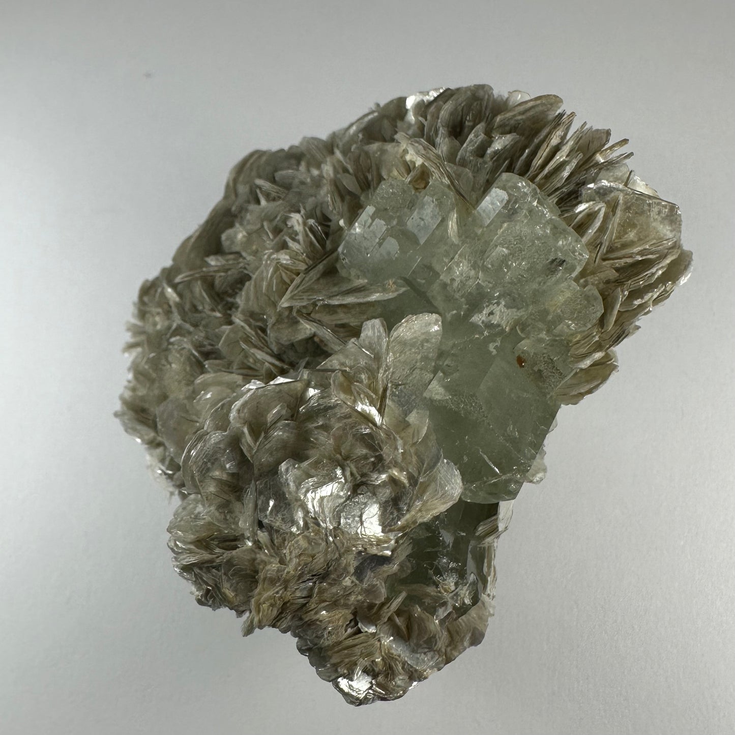 Aquamarine with Muscovite and Albite from Shigar Valley, Skardu, Pakistan
