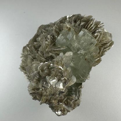 Aquamarine with Muscovite and Albite from Shigar Valley, Skardu, Pakistan