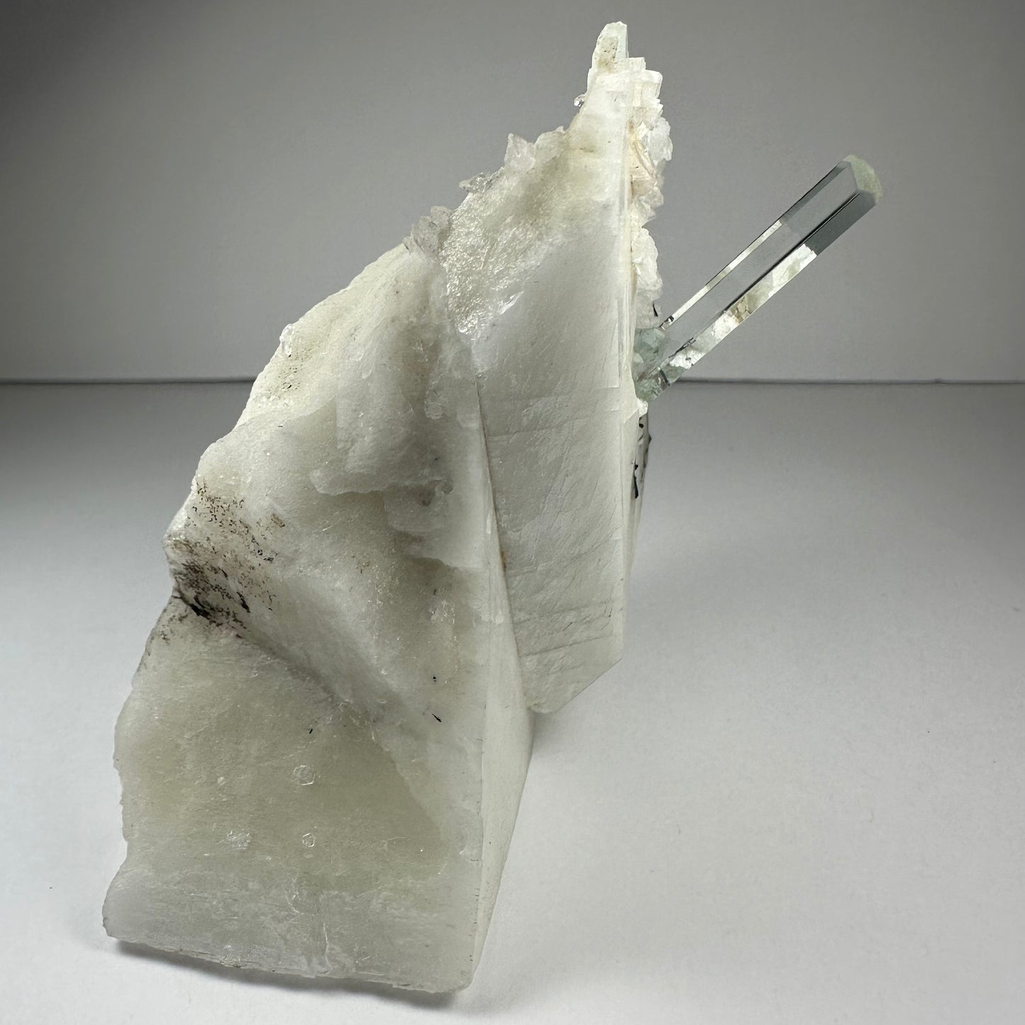 Aquamarine Beryl on Albite