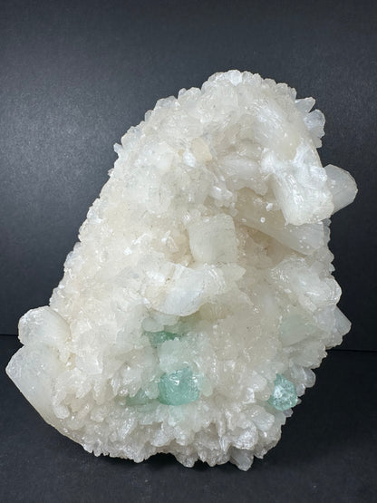 Stilbite with Green Apophyllite and Mordenite on matrix