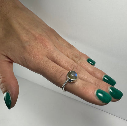Labradorite Ring - Size 4.5