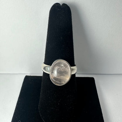 Rose Quartz Ring - Size 8.5
