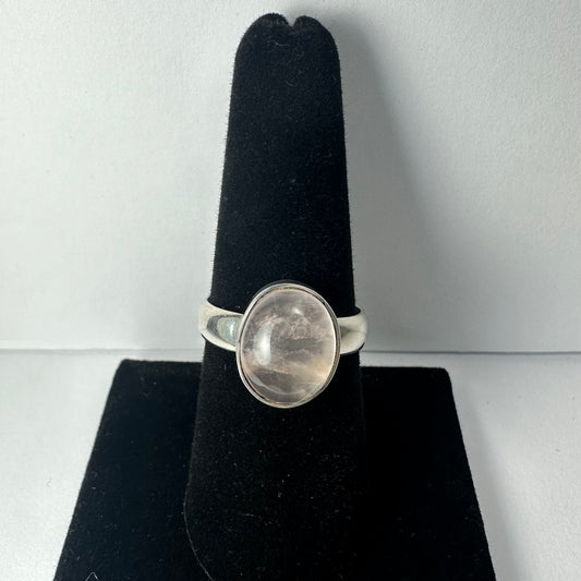 Rose Quartz Ring - Size 8.5