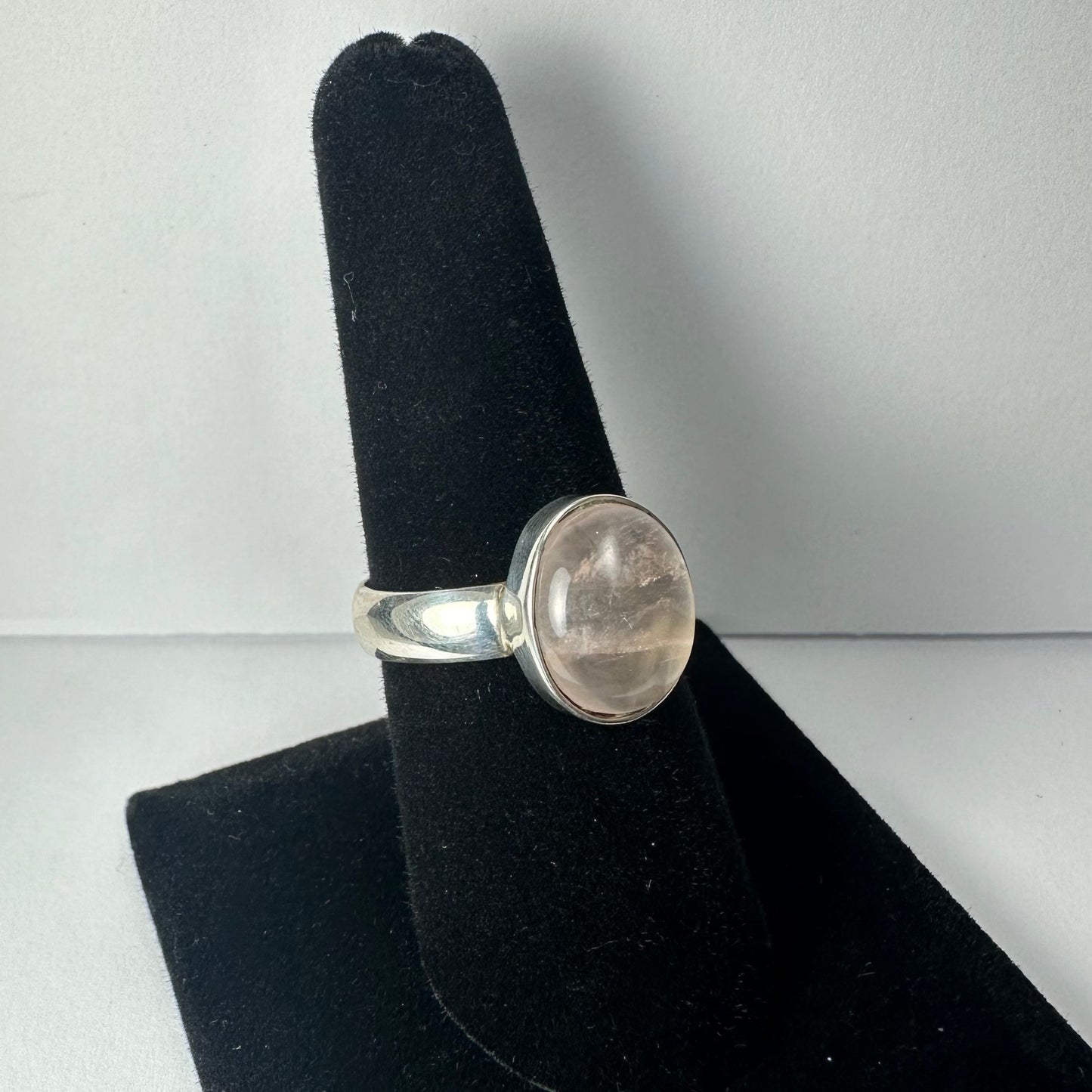 Rose Quartz Ring - Size 8.5