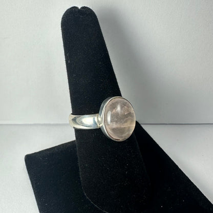 Rose Quartz Ring - Size 8.5